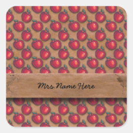 赤りんご茶色 スクエアシール