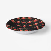 赤りんご葉と黒 ペーパーボウル (傾斜あり)