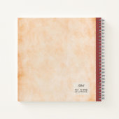 赤りんご離れの組成パーソナライズされた物 ノートブック (裏面)