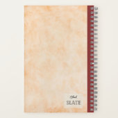 赤りんご離れの組成パーソナライズされた物 ノートブック (裏面)