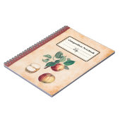 赤りんご離れの組成パーソナライズされた物 ノートブック (左側)