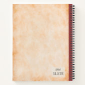 赤りんご離れの組成パーソナライズされた物 ノートブック (裏面)