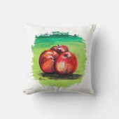 赤りんご3個 クッション (正面)