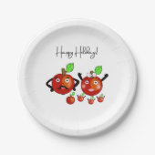 赤りんご ペーパープレート (正面)