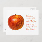 赤りんご ポストカード (正面/裏面)