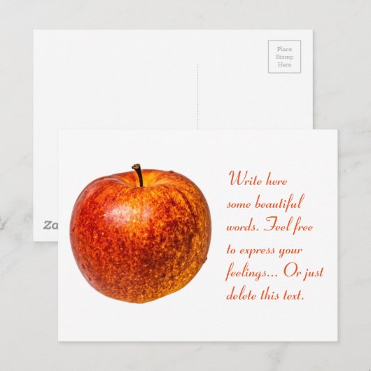 赤りんご ポストカード (正面/裏面)