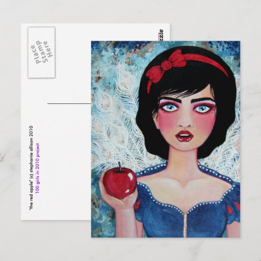 赤りんご ポストカード (正面/裏面)