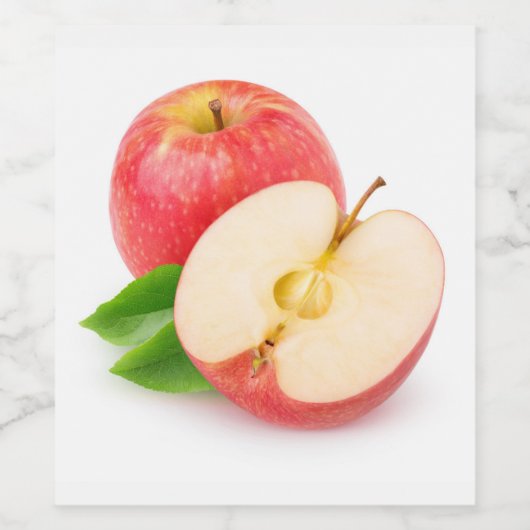 赤りんご ワインラベル (シングルラベル)