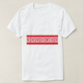 赤ろうけつ染め花 Tシャツ (デザイン正面)