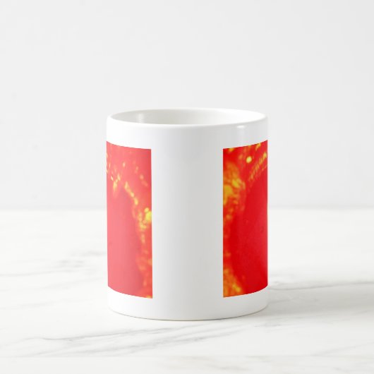 赤ろうそく灯,炎,ろうそく,クリスマスの愛 コーヒーマグカップ (中央)