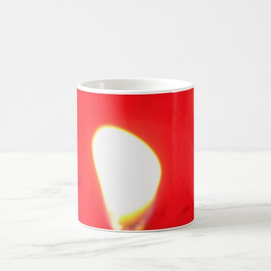 赤ろうそく灯,炎,ろうそく,クリスマスの愛 コーヒーマグカップ (中央)