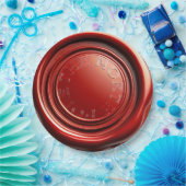 赤ろうそく ワックスシール アイス クリア "北極" ペーパープレート (パーティー)