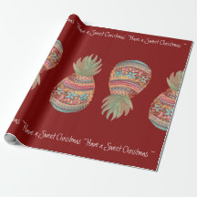 赤を包む甘いパイナップルクリスマス