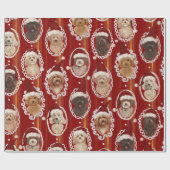 赤を包む©LabraDoodleFriends犬Labradoodle ラッピングペーパー (フラット)