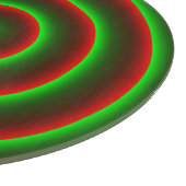 赤を変えたいか?派手な緑のスパイラル。 カッティングボード (角)