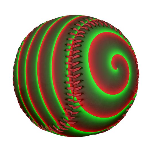 赤を変えたいか？派手な緑のスパイラル。 野球ボール (アングル)
