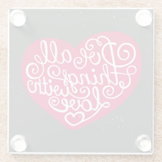 赤を愛して何でもする ガラスコースター (裏面)