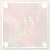 赤を表示 ガラスコースター (裏面)