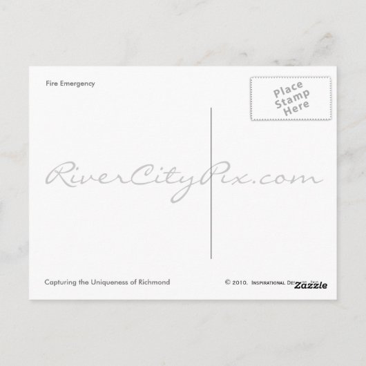 赤を表示 ポストカード (裏面)