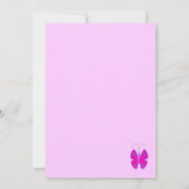 赤んかわいらし坊の女の子のシャワー 招待状 (裏面)