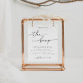 赤んエレガント坊がバンプサインからメッセージをシャワーで浴びる ポスター