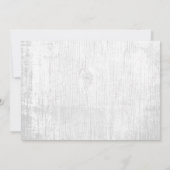 赤んエレガント坊の息ひもが赤ん坊シャワーを点灯 招待状 (裏面)