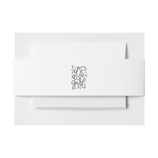 赤ん坊が少女にシャワーを浴びる 招待状ベリーバンド (正面例)