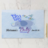 赤ん坊が青くシャワーを戻る途中の小さな王子 ペーパーパッド (インサイチュ)