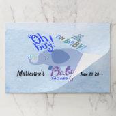 赤ん坊が青くシャワーを戻る途中の小さな王子 ペーパーパッド (折り畳み)