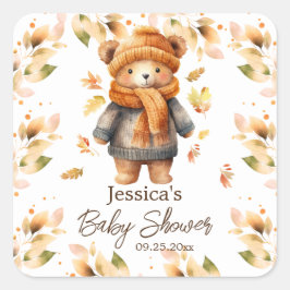 赤ん坊のシャワーが待てる スクエアシール