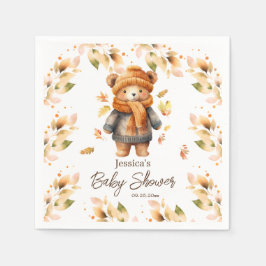 赤ん坊のシャワーが待てる スタンダードカクテルナプキン