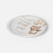 赤ん坊のシャワーが待てる ペーパープレート (アングル)