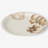 赤ん坊のシャワーが待てる ペーパープレート (アングル)