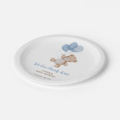 赤ん坊のシャワーが待てる ペーパープレート (アングル)