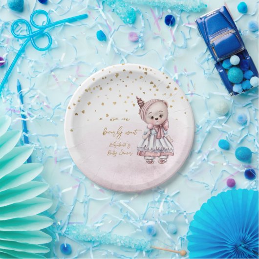 赤ん坊のシャワーが待てる ペーパープレート (パーティー)