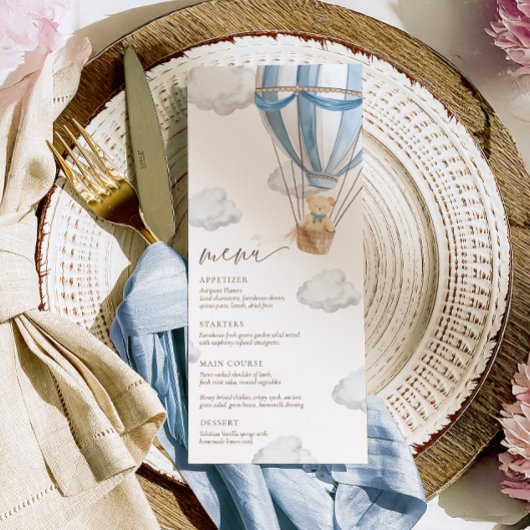 赤ん坊のシャワーが待てる メニュー