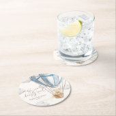 赤ん坊のシャワーが待てる ラウンドペーパーコースター (インサイチュ)