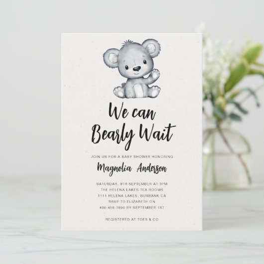 赤ん坊のシャワーが待てる 招待状 (スタンド正面)