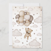 赤ん坊のシャワーが待てる 招待状 (裏面)