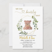 赤ん坊のシャワーが待てる 招待状 (正面)