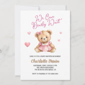 赤ん坊のシャワーが待てる 招待状 (正面)