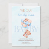 赤ん坊のシャワーが待てる 招待状 (正面)