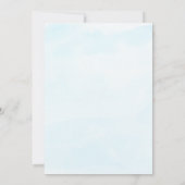 赤ん坊のシャワーが待てる 招待状 (裏面)