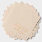 赤ん坊のシャワーが待てる 箔ナプキン (インサイチュ (積み重ね))