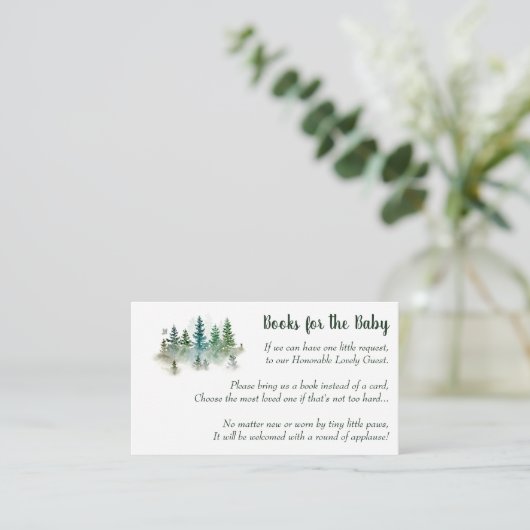 赤ん坊のシャワーが本を持ってくる エンクロージャーカード (スタンド正面)