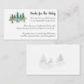 赤ん坊のシャワーが本を持ってくる エンクロージャーカード (正面/裏面)