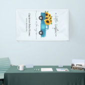 赤ん坊のシャワーが途中にある小さなひまわり 横断幕 (トレードショー)