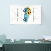 赤ん坊のシャワーが途中にある小さなひまわり 横断幕 (トレードショー)