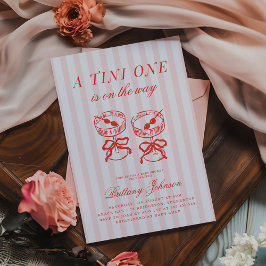 赤ん坊のシャワーが途中にある 招待状