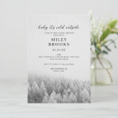 赤ん坊のシャワーの誘い、ベビー外は寒い。 招待状 (スタンド正面)